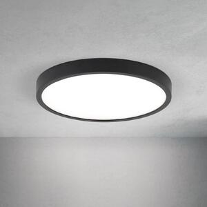 ORION Lampa sufitowa LED Disc, możliwość ściemniania, czarny, salon / jadalnia, aluminium, nowoczesny