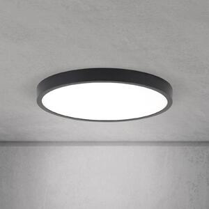 ORION Lampa sufitowa LED Disc, możliwość ściemniania, czarny, salon / jadalnia, aluminium, nowoczesny