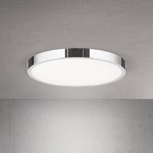 ORION Lampa sufitowa LED Disc, możliwość ściemniania, chromowy / srebrny, salon / jadalnia, aluminium, nowoczesny