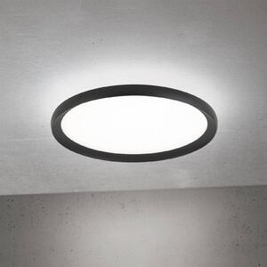 ORION Lampa sufitowa LED Kant, możliwość ściemniania, czarny, salon / jadalnia, aluminium, nowoczesny