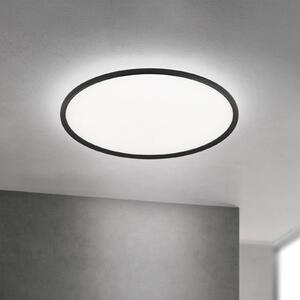 ORION Lampa sufitowa LED Kant, możliwość ściemniania, czarny, salon / jadalnia, aluminium, nowoczesny