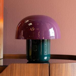 KARE Lampa stołowa design Mushroom, fioletowy / różowy / bladoróżowy, salon / jadalnia, metal, design