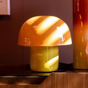 KARE Lampa stołowa design Mushroom, żółty / pomarańczowy, salon / jadalnia, metal, design