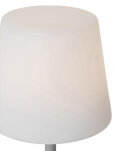 Lampa stołowa szara, ładowalna, z diodą LED i ściemniaczem IP54 - Jude