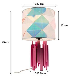 KARE Lampa stołowa design Coachella Colore, multikolor, salon / jadalnia, tworzywo sztuczne, design
