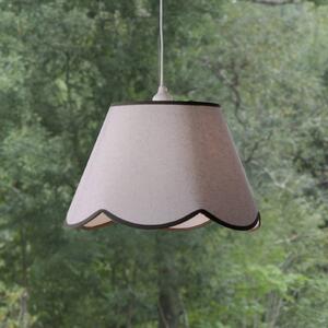 PR Home Lampa wisząca Nell, możliwość ściemniania, biały / opal, salon / jadalnia, tkanina / materiał / jedwab