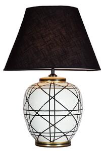 PR Home Lampa stołowa New York, salon / jadalnia, tkanina / materiał / jedwab