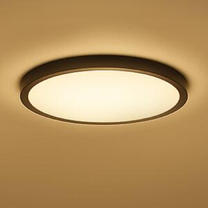 Calex Inteligentna lampa sufitowa Smart HALO, możliwość ściemniania, czarny, salon / jadalnia, tworzywo sztuczne, nowoczesny