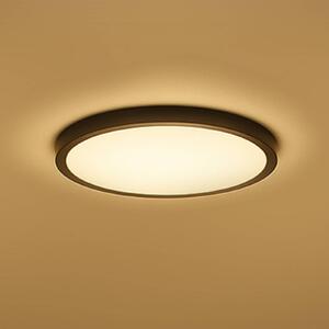 Calex Inteligentna lampa sufitowa Smart HALO, możliwość ściemniania, czarny, salon / jadalnia, tworzywo sztuczne, nowoczesny