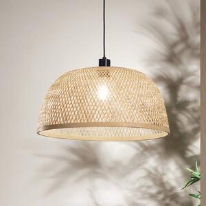 Luce Ambiente Design Lampa wisząca Bamboo, możliwość ściemniania, brązowy / rdzawy, salon / jadalnia, bambus