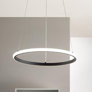 Luce Ambiente Design Lampa wisząca Axis, czarny, salon / jadalnia, metal, nowoczesny