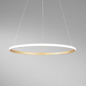 Luce Ambiente Design Lampa wisząca Axis, mosiężny / złoty, salon / jadalnia, metal, nowoczesny