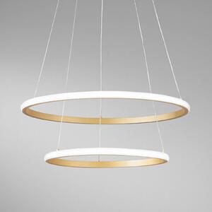 Luce Ambiente Design Lampa wisząca Axis, mosiężny / złoty, salon / jadalnia, metal, nowoczesny
