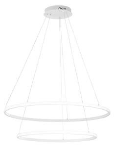 Luce Ambiente Design Lampa wisząca Axis, biały / opal, salon / jadalnia, metal, nowoczesny