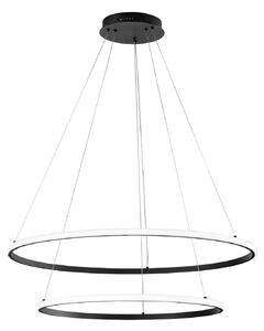 Luce Ambiente Design Lampa wisząca Axis, czarny, salon / jadalnia, metal, nowoczesny