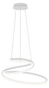 Luce Ambiente Design Lampa wisząca Coaster, biały / opal, salon / jadalnia, aluminium, nowoczesny