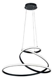 Luce Ambiente Design Lampa wisząca Coaster, czarny, salon / jadalnia, aluminium, nowoczesny