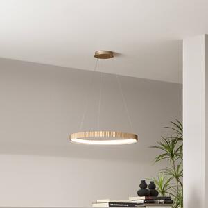 Luce Ambiente Design Lampa wisząca Niike, mosiężny / złoty, salon / jadalnia, metal, nowoczesny