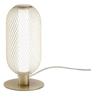 Luce Ambiente Design Lampa stołowa LED Inkas, mosiężny / złoty, salon / jadalnia, metal