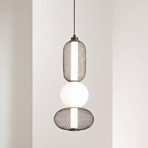 Luce Ambiente Design Lampa wisząca Inkas, czarny, salon / jadalnia, szkło