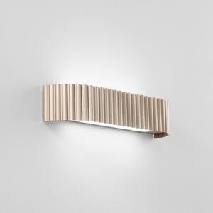 Luce Ambiente Design Kinkiet LED Niike, mosiężny / złoty, salon / jadalnia, metal, nowoczesny