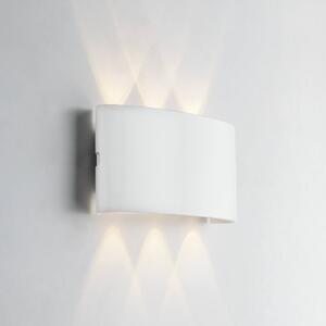 INTEC Kinkiet zewnętrzny LED Betle, biały / opal, aluminium, nowoczesny