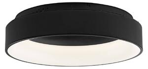 Luce Ambiente Design Lampa sufitowa LED Noah, czarny, salon / jadalnia, aluminium, nowoczesny