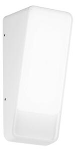 INTEC Kinkiet zewnętrzny LED Coupe, biały / opal, aluminium, nowoczesny
