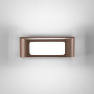 INTEC Kinkiet zewnętrzny LED Desert, brązowy / mosiężny, aluminium, nowoczesny