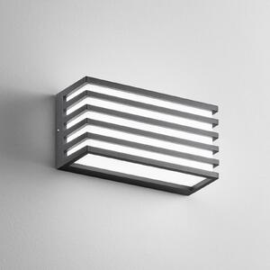 INTEC Kinkiet zewnętrzny LED Dukrot, czarny, aluminium, nowoczesny