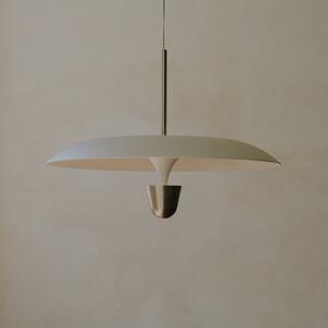 New Works Lampa wisząca designerska Kantarell, możliwość ściemniania, aluminiowy / szary / cynkowy, salon / jadalnia, metal, design