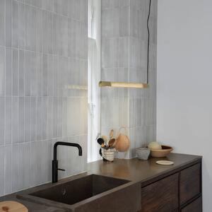 GEJST Lampa wisząca designerska Radent, mosiężny / złoty, salon / jadalnia, metal