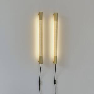 GEJST Kinkiet designerski Radent, mosiężny / złoty, salon / jadalnia, metal