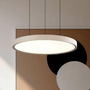 Viokef Lampa wisząca Denver, kremowy / amber, salon / jadalnia, aluminium, nowoczesny
