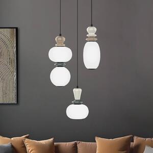 Viokef Lampa wisząca Gemma, multikolor, salon / jadalnia, szkło