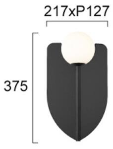 Viokef Lampa stołowa Fedora, możliwość ściemniania, czarny, salon / jadalnia, metal