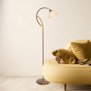 Steinhauer Lampa stojąca Anthea, brązowy / mosiężny, salon / jadalnia, metal