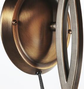 Steinhauer Kinkiet Anthea, możliwość ściemniania, brązowy / mosiężny, salon / jadalnia, metal