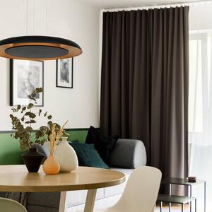 Steinhauer Lampa wisząca Golden Veil, możliwość ściemniania, czarny, salon / jadalnia, metal, nowoczesny