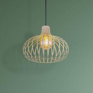 Globo Lampa wisząca Mateo, możliwość ściemniania, kremowy / amber, salon / jadalnia, metal, skandynawski