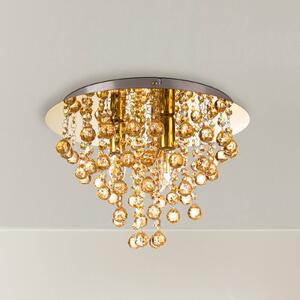 Globo Lampa sufitowa London, możliwość ściemniania, mosiężny / złoty, salon / jadalnia, tworzywo sztuczne, nowoczesny