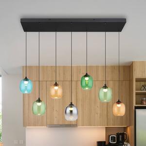 Globo Lampa wisząca Minara, możliwość ściemniania, multikolor, salon / jadalnia, metal, nowoczesny