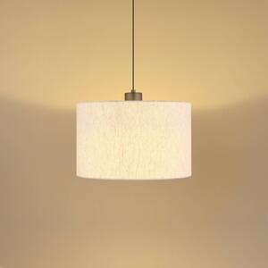 Globo Lampa wisząca Thea, możliwość ściemniania, kremowy / amber, salon / jadalnia, tkanina / materiał / jedwab, skandynawski