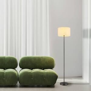 Globo Lampa stojąca Thea, kremowy / amber, salon / jadalnia, tkanina / materiał / jedwab, skandynawski