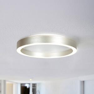 Steinhauer Lampa sufitowa LED Ringlux, możliwość ściemniania, aluminiowy / szary / cynkowy, salon / jadalnia, metal, nowoczesny