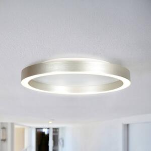 Steinhauer Lampa sufitowa LED Ringlux, możliwość ściemniania, aluminiowy / szary / cynkowy, salon / jadalnia, metal, nowoczesny