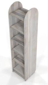 Regał drewniany dębowy Visby KLIPPEN / szerokość 40 cm, olej bielony