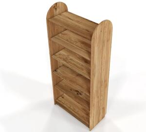 Regał drewniany dębowy Visby KLIPPEN / szerokość 80 cm, olej naturalny