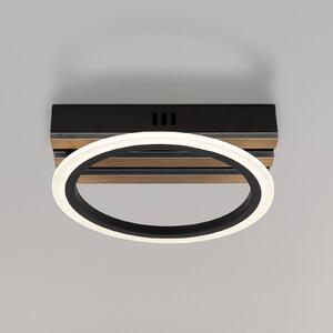 Globo Lampa sufitowa LED Blevins, możliwość ściemniania, czarny, salon / jadalnia, metal, nowoczesny