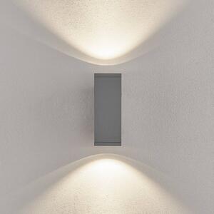 Deko-Light Kinkiet zewnętrzny LED ShoreLine Pro Square, możliwość ściemniania, aluminiowy / szary / cynkowy, aluminium, nowoczesny